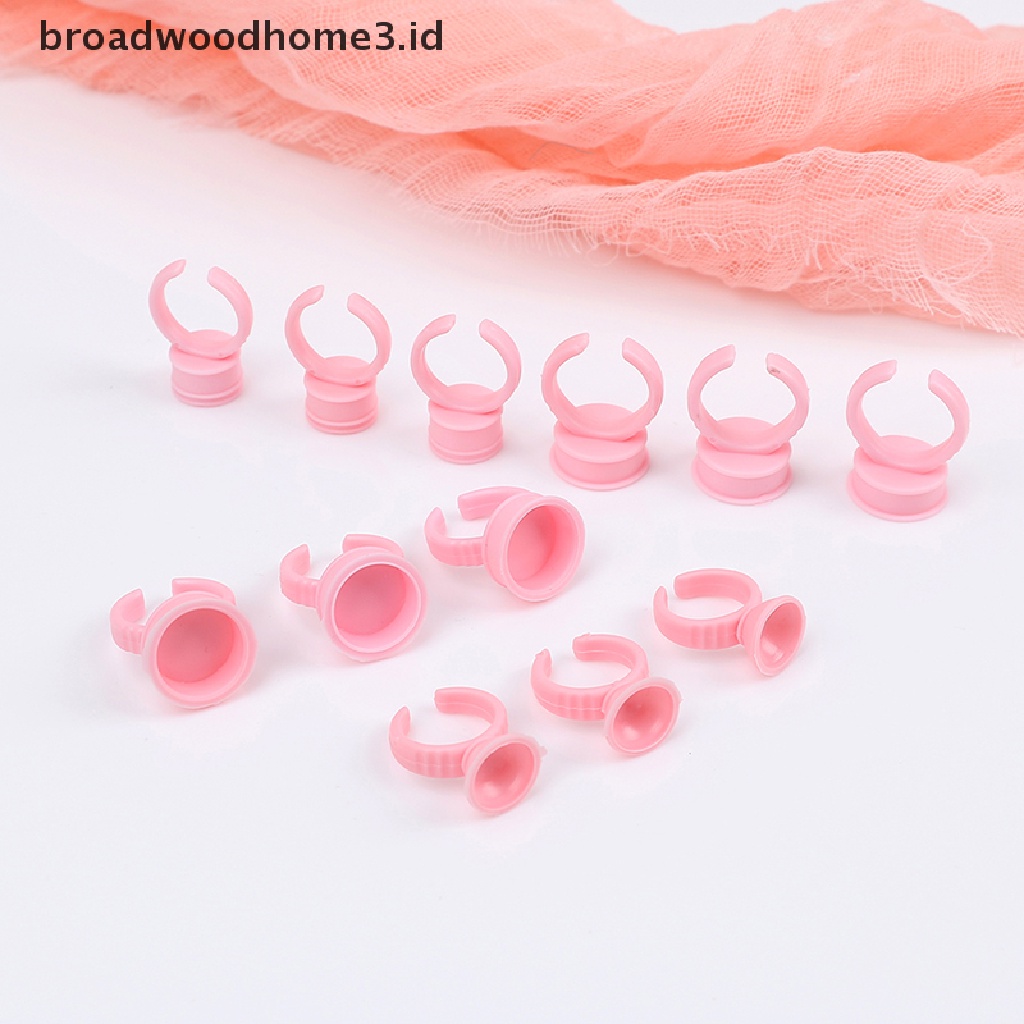 100pcs Cincin Cup Tinta Tato Permanen Sekali Pakai