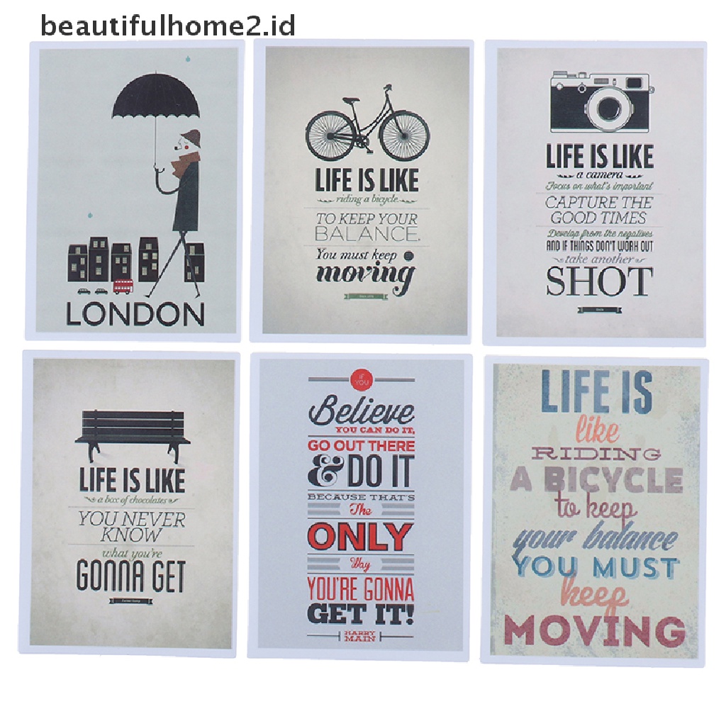 (Beautifulhome2.Id) 25pcs Stiker Motif Tulisan Motivasi Kehidupan Untuk Dekorasi Skateboard / Laptop / Koper