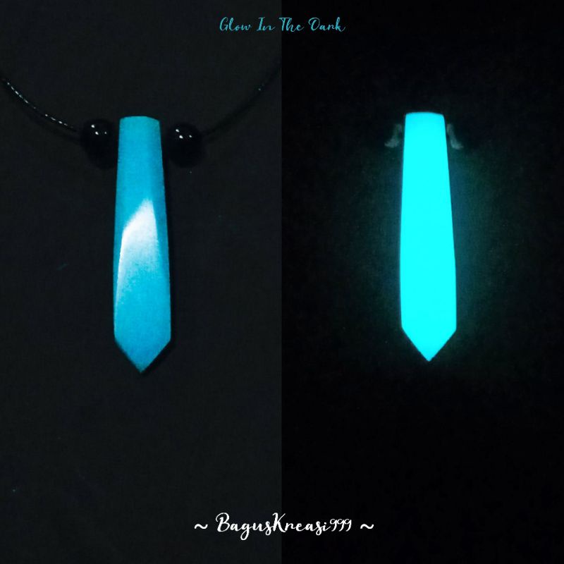 Kalung Pendant Naruto Handmade Resin Glow in the Dark Pria Wanita Cowok Cewek Keren