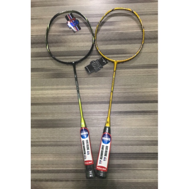 [Free Pasang Senar] Raket Badminton RS Champion Gold / Silver Bonus Tas, Senar, Kaos Original