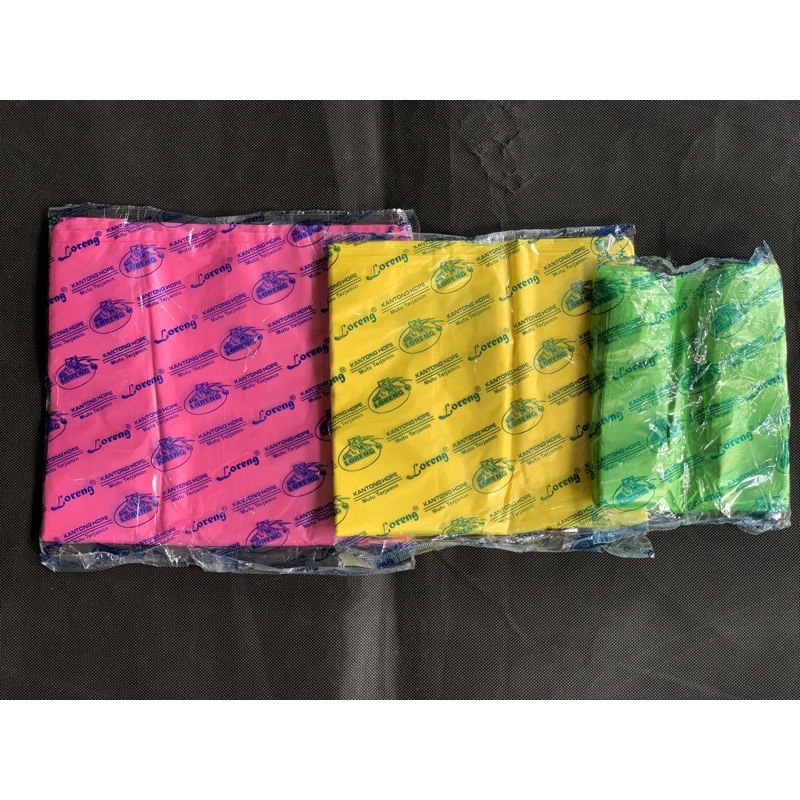 Kantong Kresek Warna 15cm/24cm/28cm / Kantong Plastik Warna / Kantong Packing Online Warna