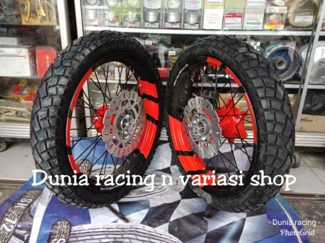 Paketan Velg Supermoto Honda CRF 150 ring 17 Paket Ban Tubles tromol CRF sama piringan PNP