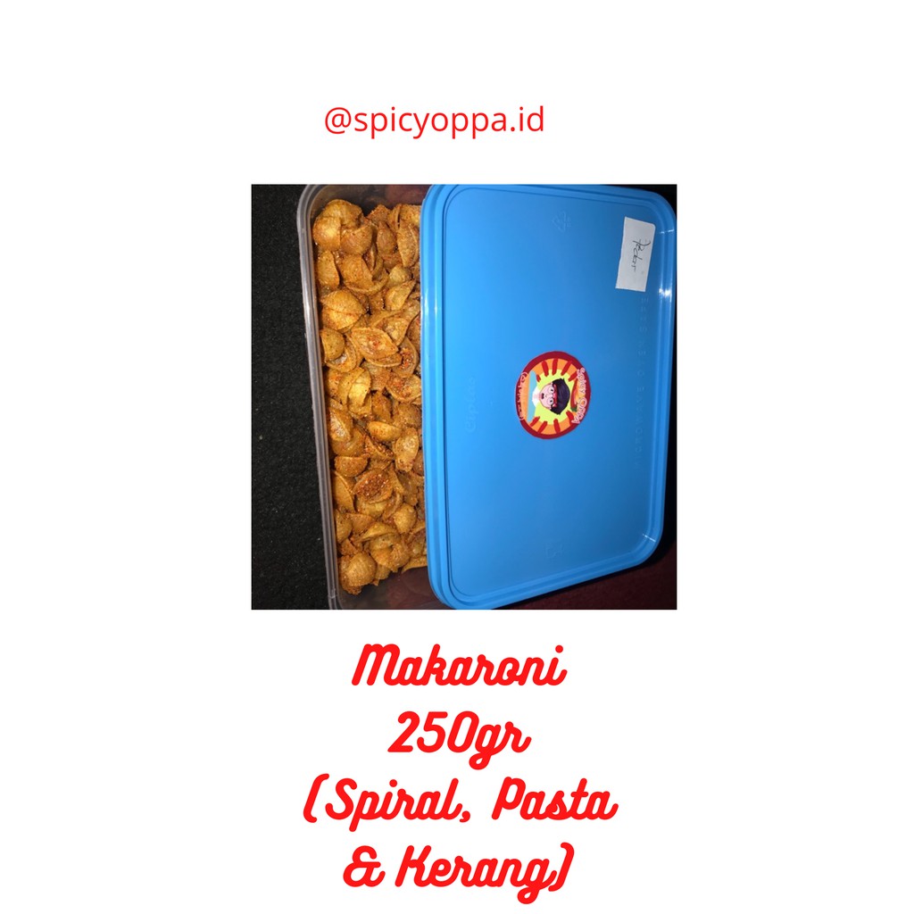 

Makaroni Kerang, Pasta, Spiral 250gr (Kemasan Box)