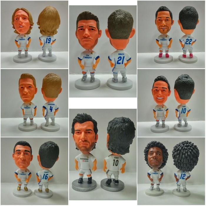 TERLARIIISS Mini Figure Kodoto Pemain Bola Real Madrid Putih