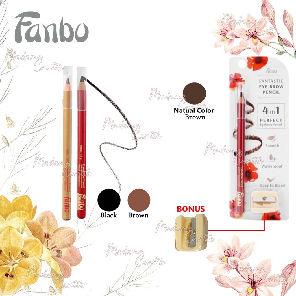 ✿ MADAME ✿ FANBO EYEBROW PENSIL ALIS WATERPROOF FANBO PENSIL ALIS BPOM BY FANBO