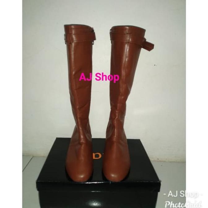 Sepatu Boots Dansa Handsmade Bahan Kulit Kambing Asli tinggi 30-35cm termurah