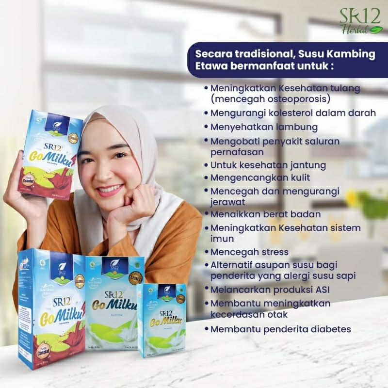 

GOMILKU SR12 600gr - SUSU KAMBING ETAWA