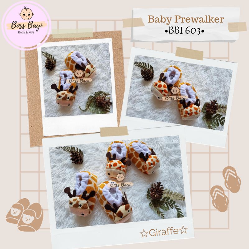 BOSS BAYI - Prewalker Shoes Baby / Sepatu Kain Bayi Motif Boneka Karakter