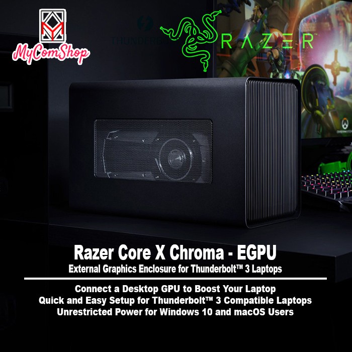 Razer Core X Chroma EGPU External Graphics Thunderbolt 3
