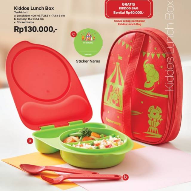 Kiddos lunch box. Tupperware ORI