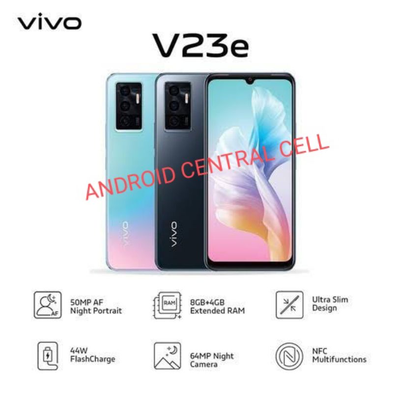 HP VIVO V23E, RAM 8/128GB, DEALER RESMI