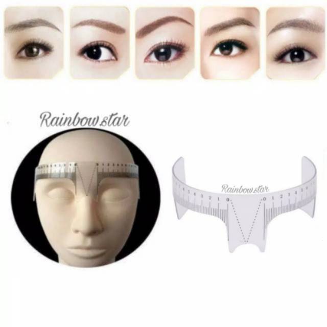 Penggaris Sulam Alis Mika / Tato Alis / Microblading / Pengukur Alis