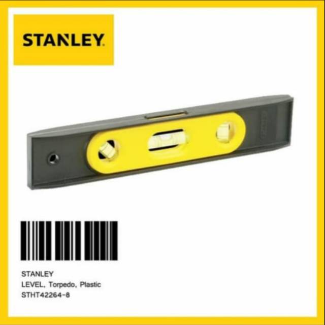 Stanley Waterpas Waterpass 9" Plastic Magnetic Torpedo Level