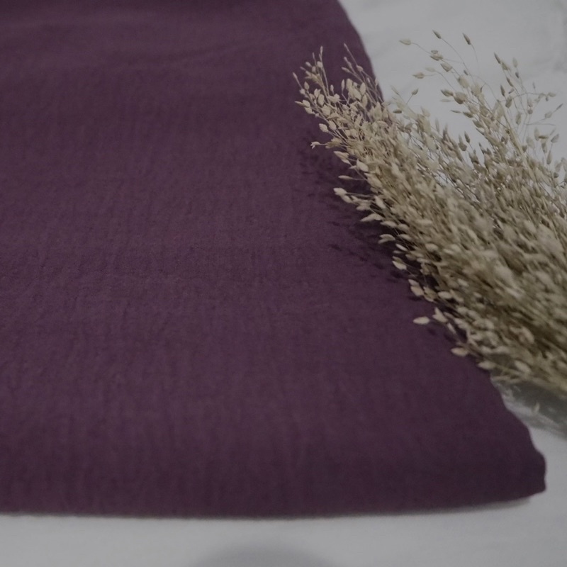 Pashmina Crinkle Premium / MEEDA Pashmina Syari 200x100 cm-Burgundy