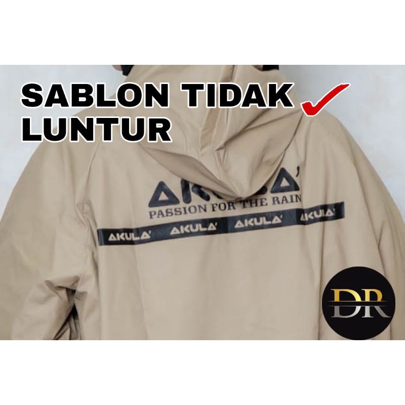 AKULA Jas Hujan Pria Wanita Original