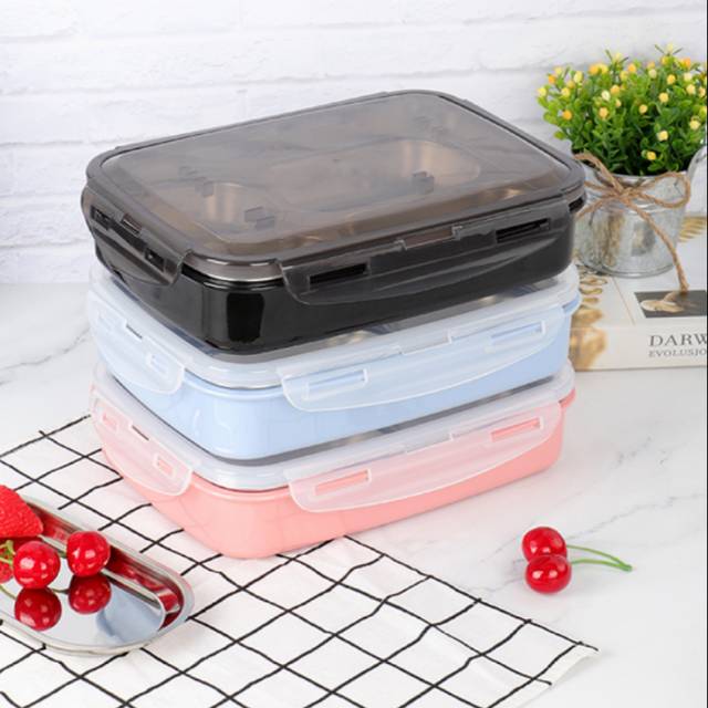 Lunch box korea stainless / kotak bekal makan siang stainless
