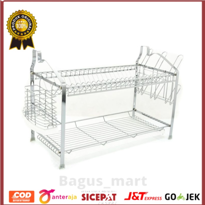 Rak Piring Besar/rak piring crom/rak dapur