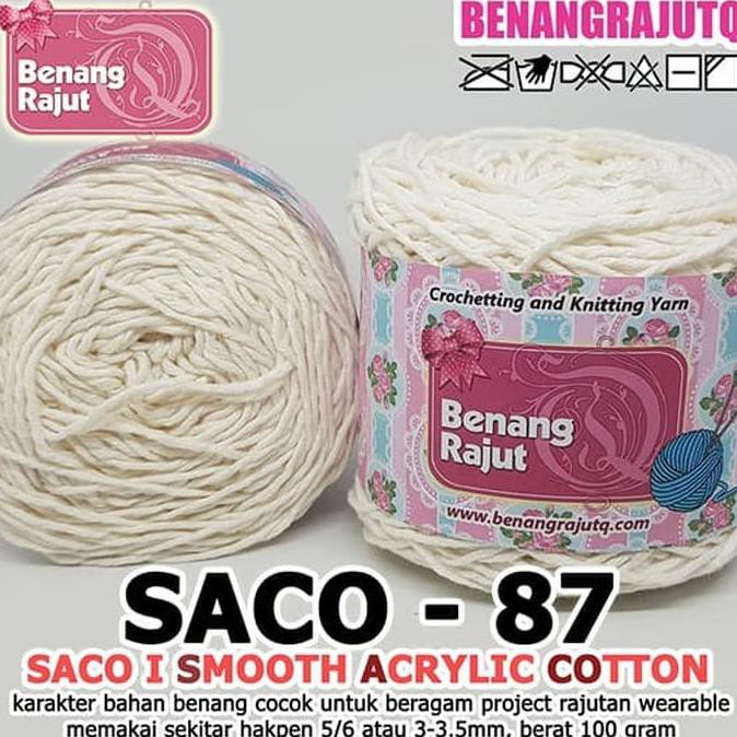 

SACO87 I SMOOTH ACRYLIC COTTON-87 PUTIH BIG SALE