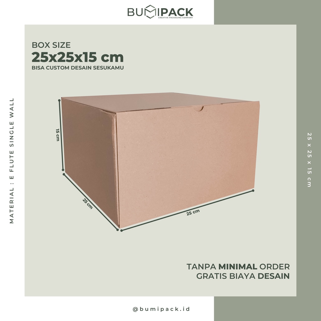 

Kardus packing box hampers kardus hampers dus packing box packing box packaging - Box 25x25x15 cm
