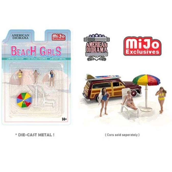 1/64 AMERICAN DIORAMA BEACH GIRLS MIJO EXCLUSIVES DIECAST FIGURE MINI
