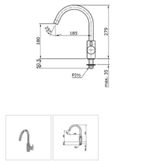 ORIGINAL Kran Sink TOTO TX606KES / kran dapur cuci Piring ...