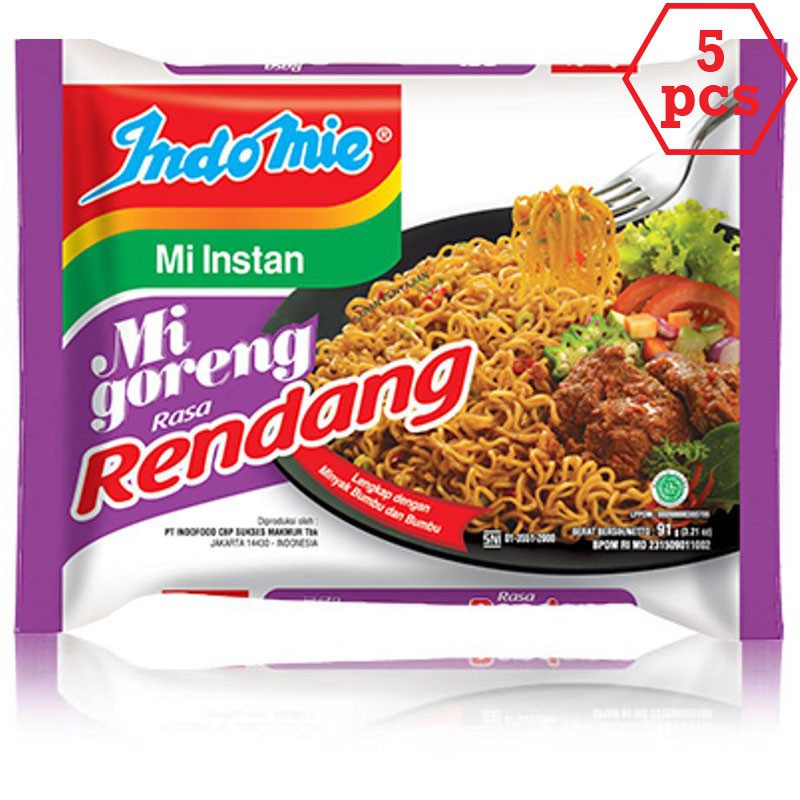 

Indomie Goreng Rendang 91g 5pcs