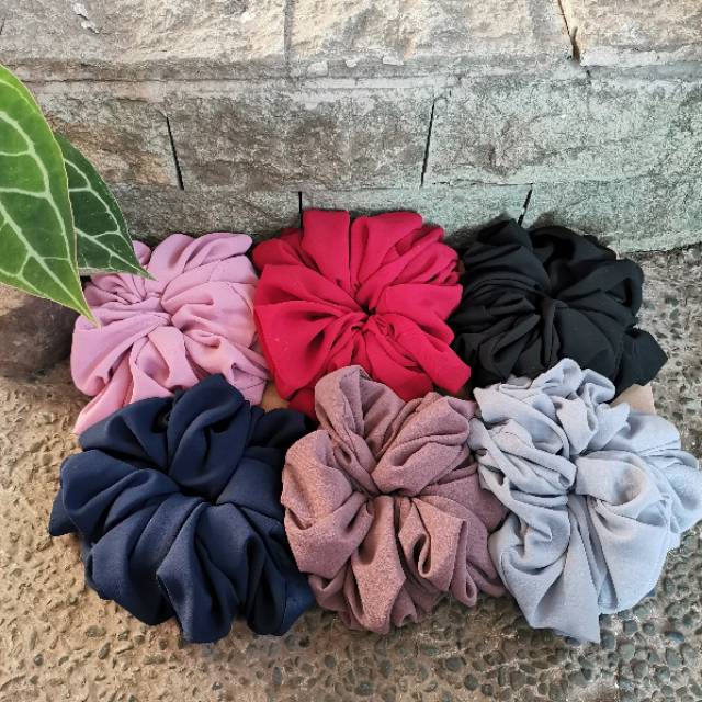 SCRUNCHIE HIJAB JUMBO - CEMPOL RAMBUT / SCRUNCHIE / IKAT RAMBUT (KAIN)