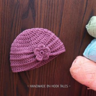 Topi Rajut Bayi Turban / Topi Rajut Bayi Perempuan