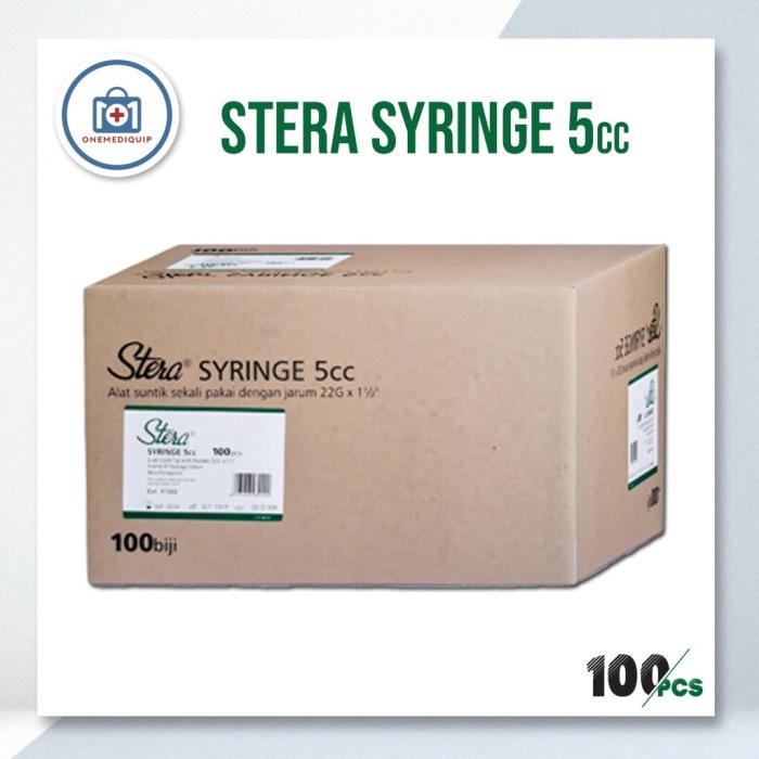 Stera - Spuit 5 Cc Jarum Suntik 5Cc Disposable Spuit 5Ml #98