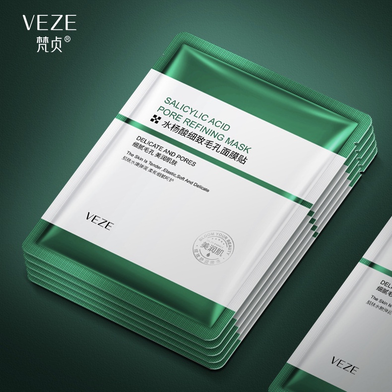 VEZE Masker Wajah Salicylic Pore Refining Facial Sheet Mask BQ046