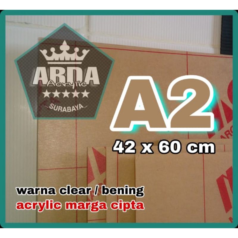 Akrilik 1,5mm bening A2 / Acrylic sheet A2 Akrilik 1,5mm bening  A2  akrilik  42 x 60 akrilik lembaran Acrylic clear mika lembaran akrilik  termurah ready stok