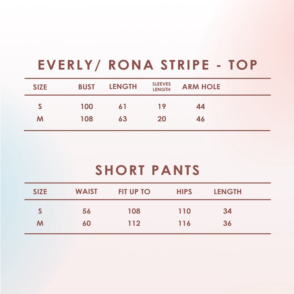 Cielyn | Rona Stripe | Spring Bloom | Piyama Wanita Dewasa Set