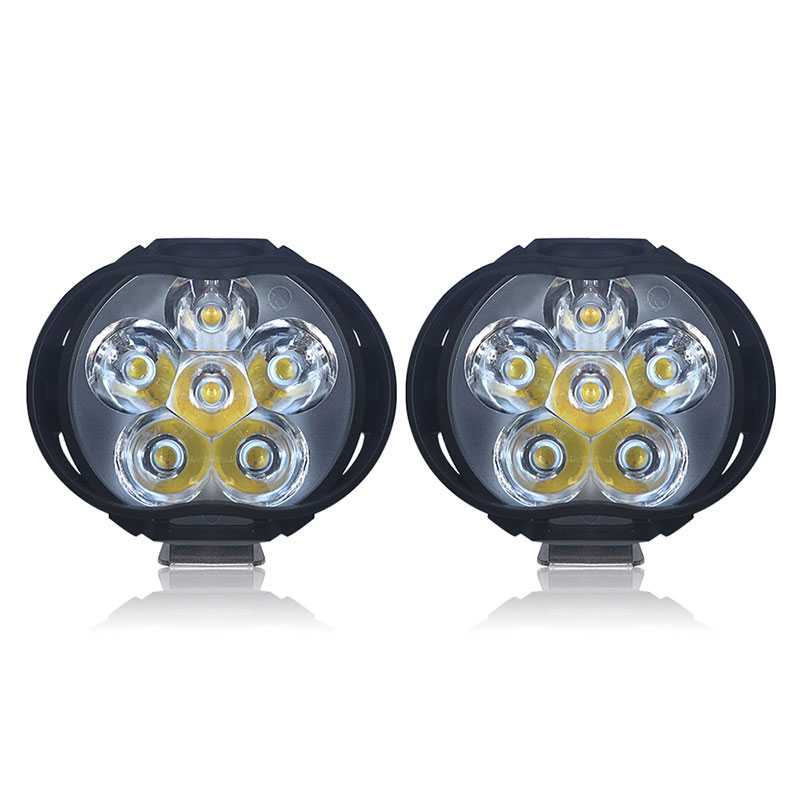 Lampu Tembak Motor LED High Beam 1000 Lumens 2 PCS / Lampu Tembak Sorot Motor Beat Matic Nmax Rx King Trail Super Terang LED Waterproof Mini / Lampu Motor LED Variasi Depan Super Terang Jarak Jauh Anti Kabut Anti Air Bulat Warna Putih Terang Murah Ori