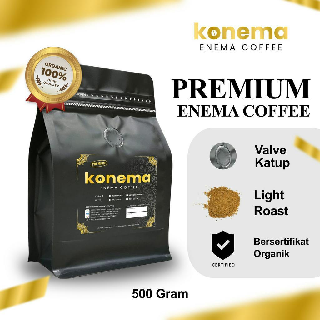 

Kopi Enema LR Premium 500 gram Bersertifikat Konema Light Roast