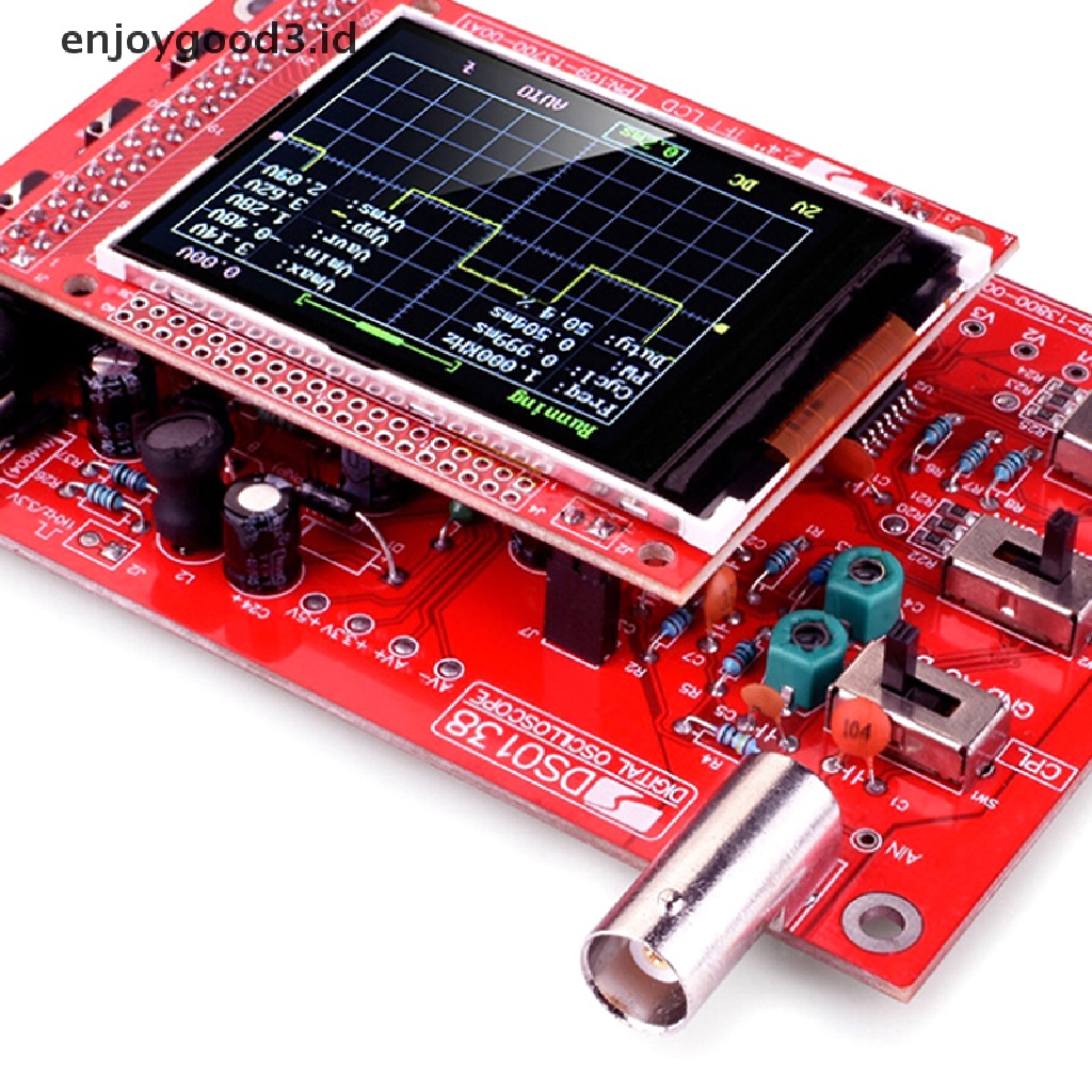 Osiloskop Digital Dso138 Tft 2.4 &quot;Case Akrilik Smd Solder Diy