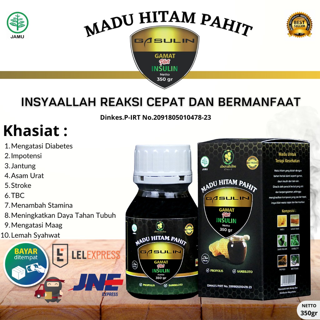 Madu Hitam Pahit Gasulin Untuk Mengatasi Diabetes,Asam Urat,Kolestrol ,Hipertensi,Jantung