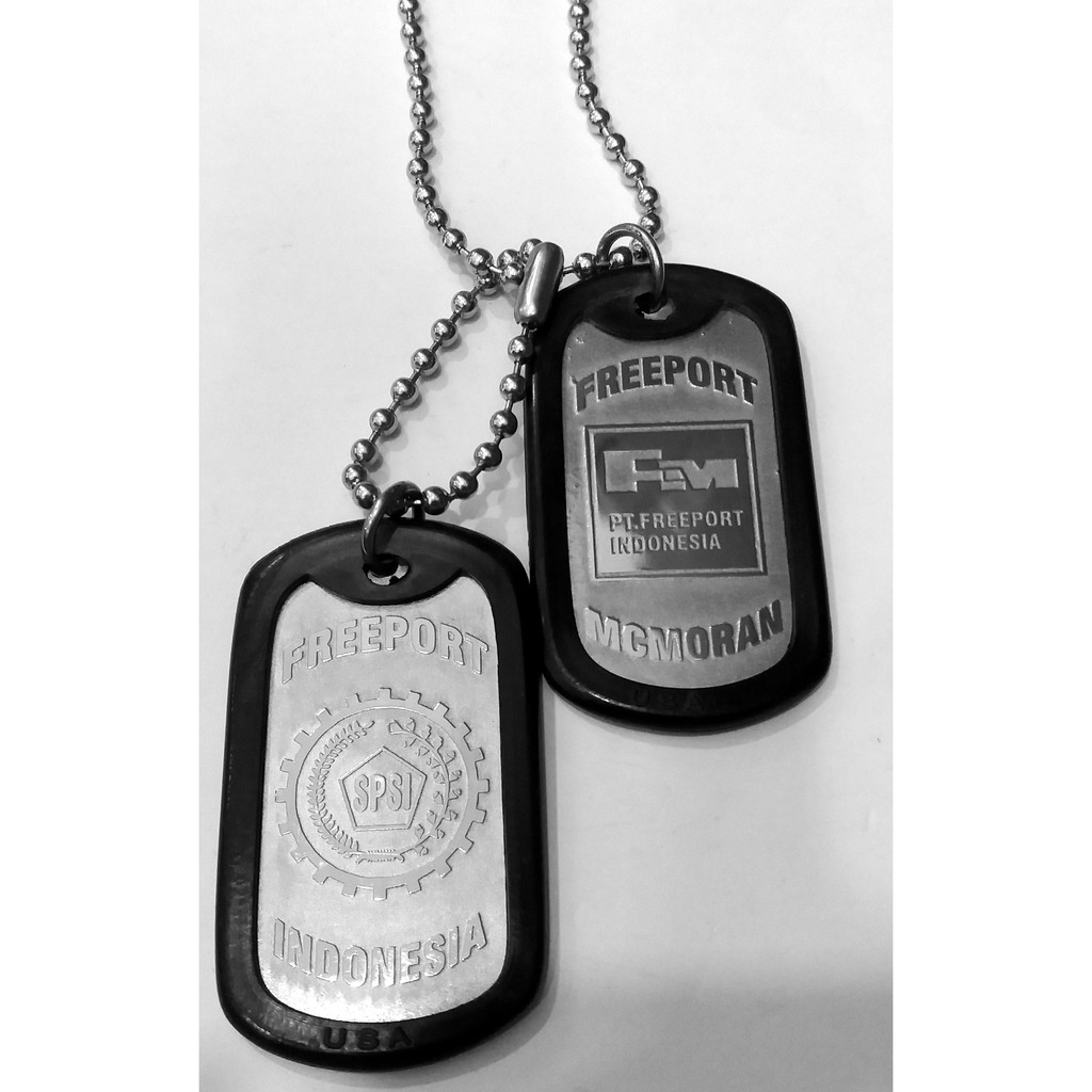 KALUNG TENTARA|ARMY DOGTAG|KALUNG BESI PUTIH|KALUNG NAMA|KALUNG