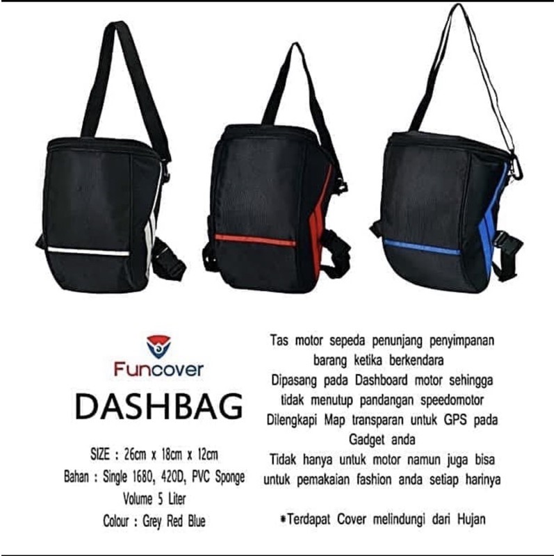 Tas Box Motor Dashbag Tankbag Tas HP GPS slempang slingbag waterproof