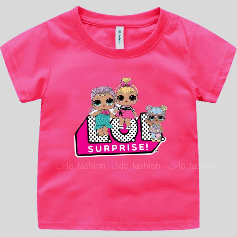 Kaos Anak Perempuan Lol Surprise Murah Umur 2 sampai 15 Tahun Uxlo Fashion