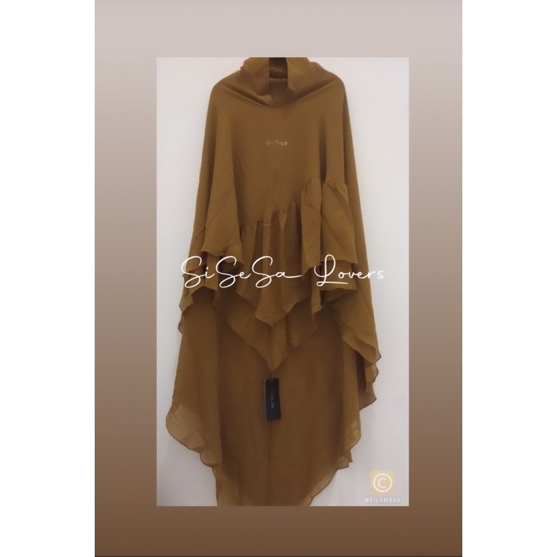 Saleeha Caramel Yellow Khimar