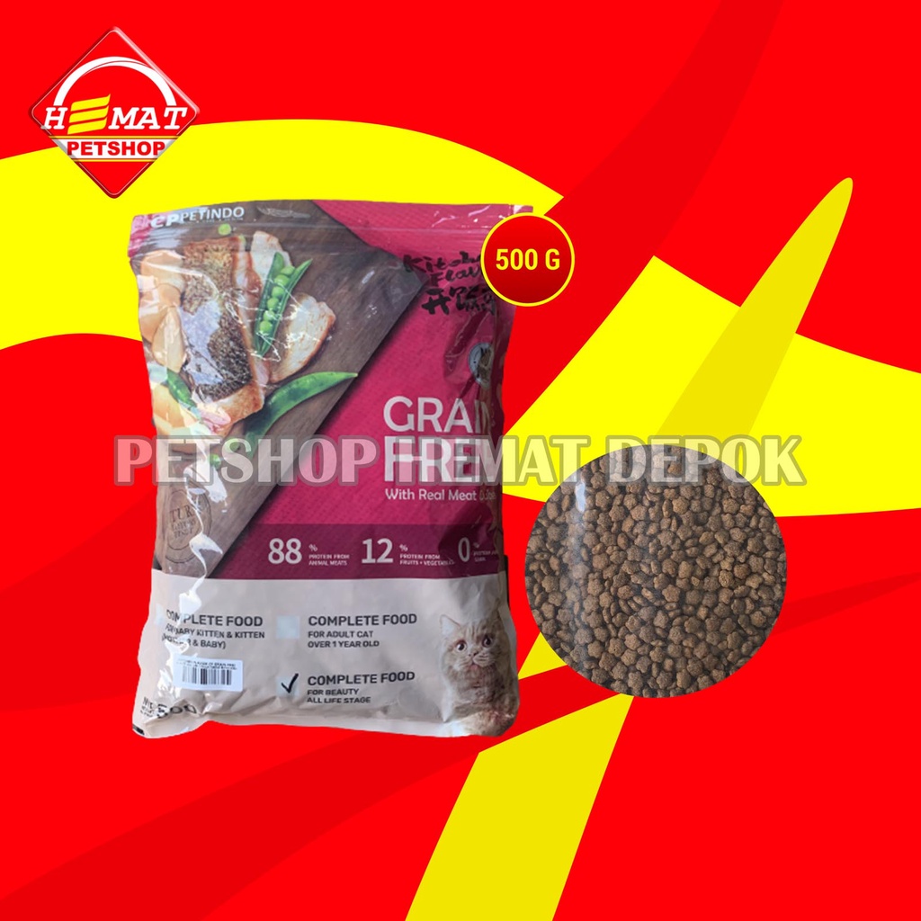 Kitchen Flavour Makanan Kering Kucing Cat food Adult Kitten 500 Gram