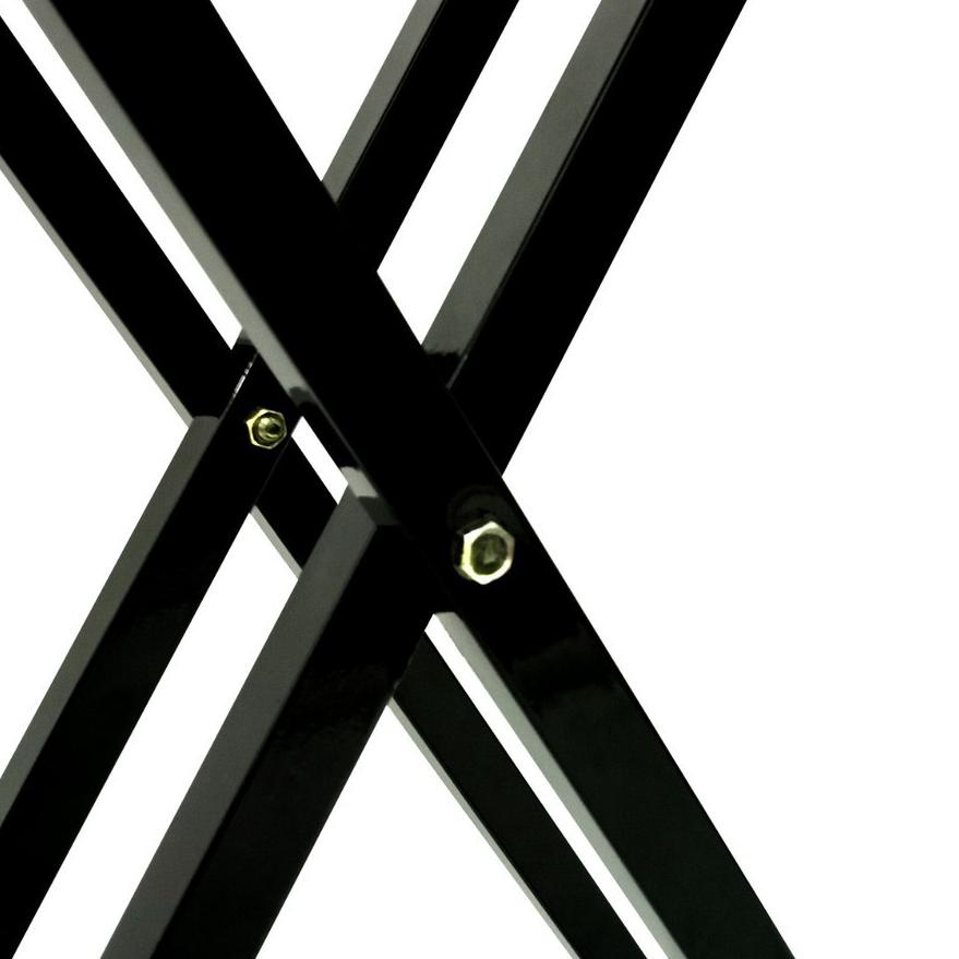 ➹ GUNINCO MEJA lipat kayu besi silang meja laptop portable meja makan cafe bazar adjustable ♟