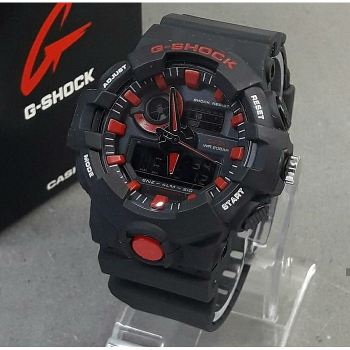 MURAH MERIAH G SHOCK GA 700 GSHOCK GA700 BINTANG LIST MERAH   Maroon Murah