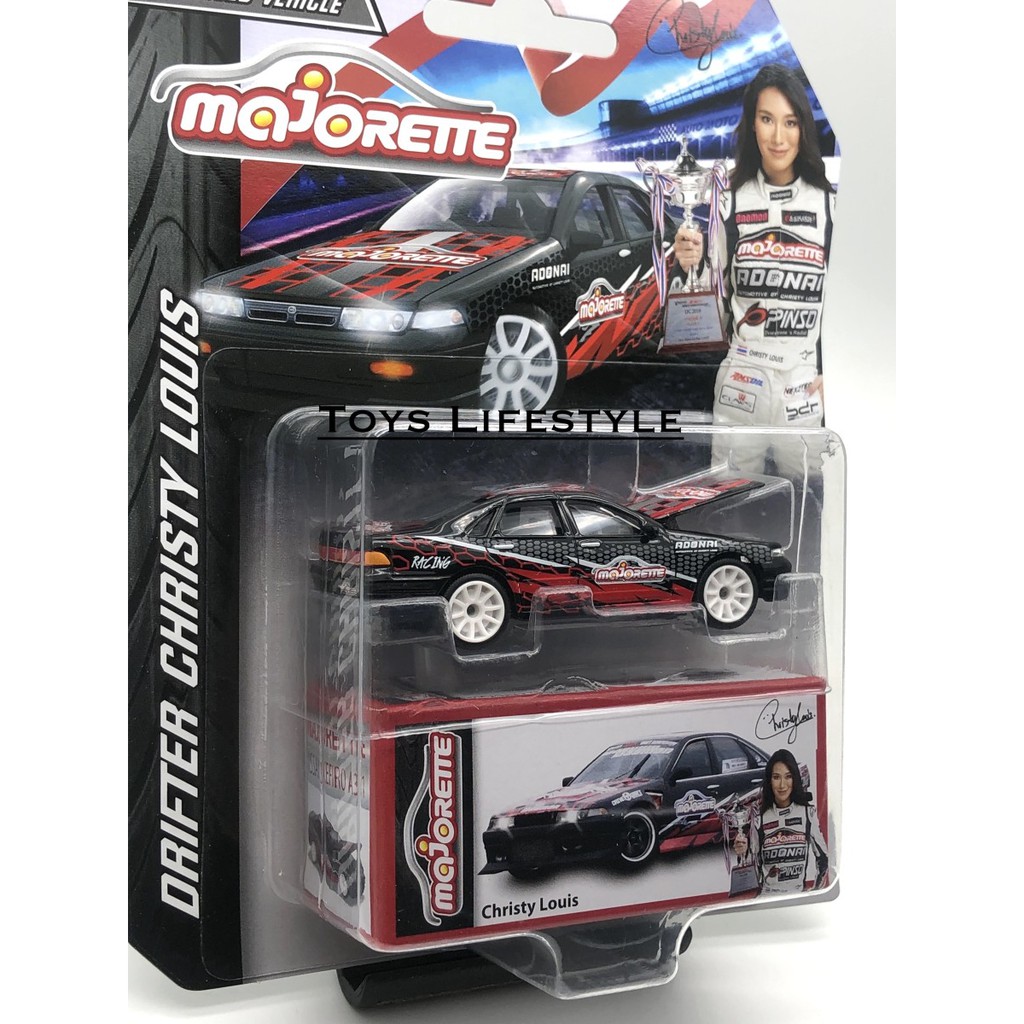 Majorette Diecast - Drifter Christy Louis Skala 1:64 (Velg Putih)