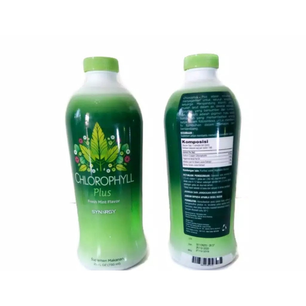 Chlorophyll Plus Fresh Mint Flavor Synergy Suplemen Makanan 730 ml ORIGINAL
