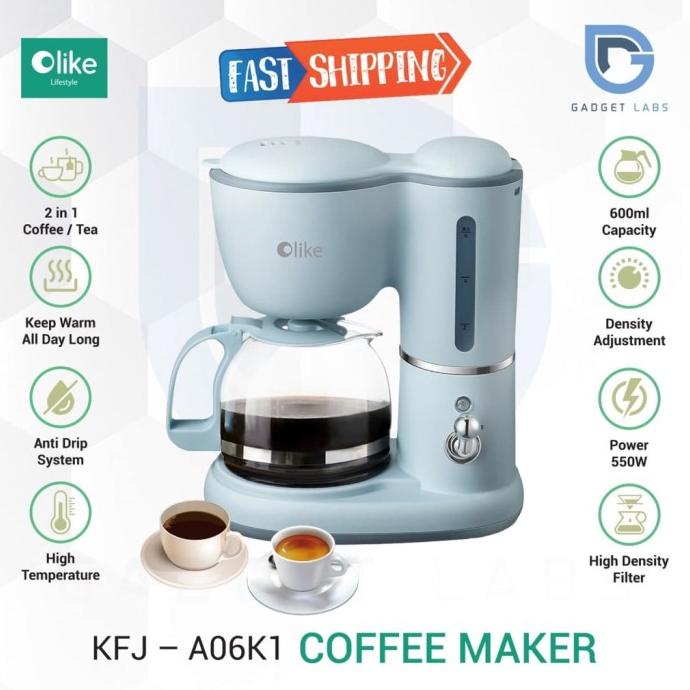 Ter Olike Coffee Maker Drip Electric 0.7 Liter Kfj-A06K1 - Mesi Coffe_Goblin