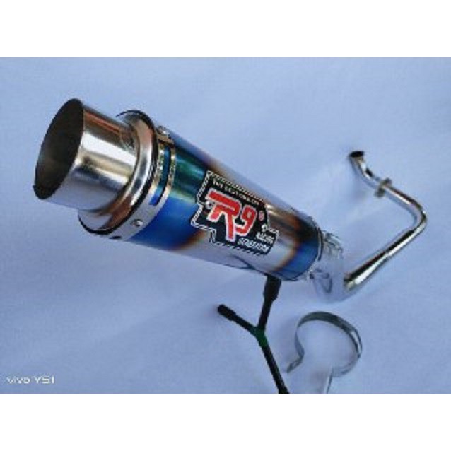 Knalpot racing R9 Bluemoon mio sporty-mio soul carbu