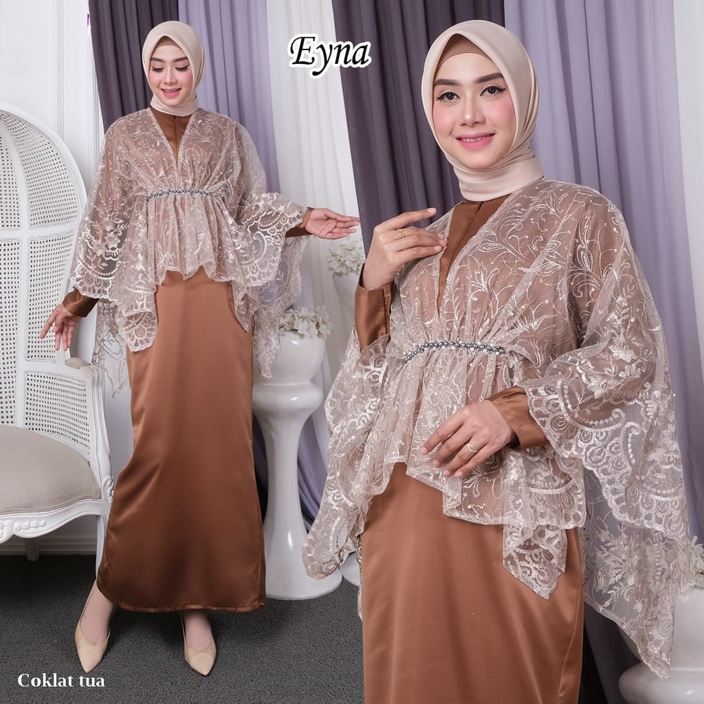 GAMIS PESTA EYNA KEBAYA TULLE BORDIR