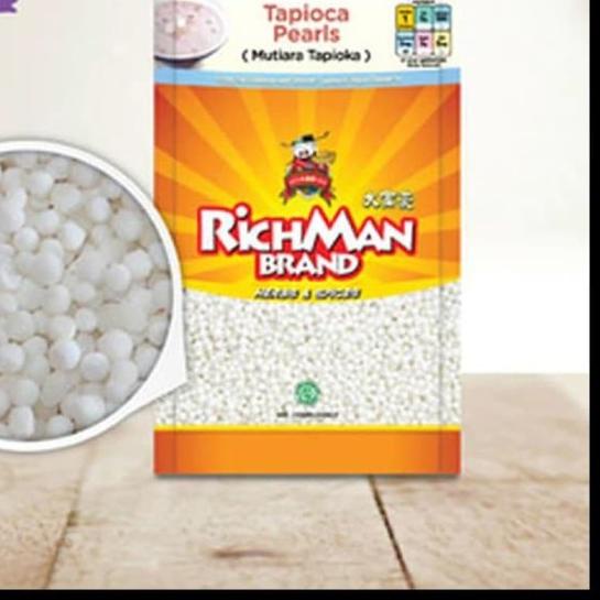 

☇ RICHMAN BRAND MUTIAR TAPIOKA 150 GR/WHITE TAPIOCA PEARL ♝