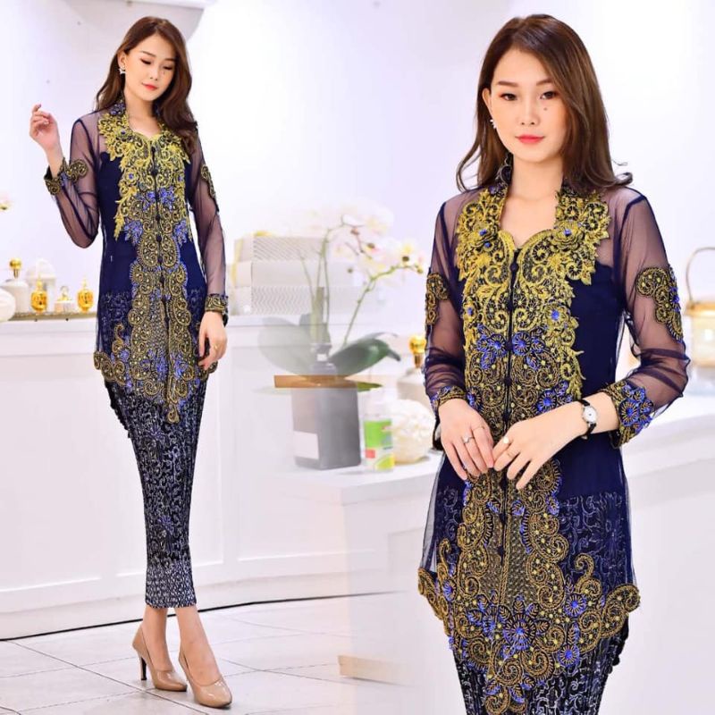 REALPICT SETELAN KEBAYA PAYET BORDIR/KEBAYA PAYET MODERN/KEBAYA PAYET PANJANG